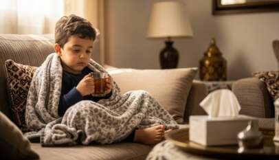 أسباب وعلاج الزكام عند الأطفال