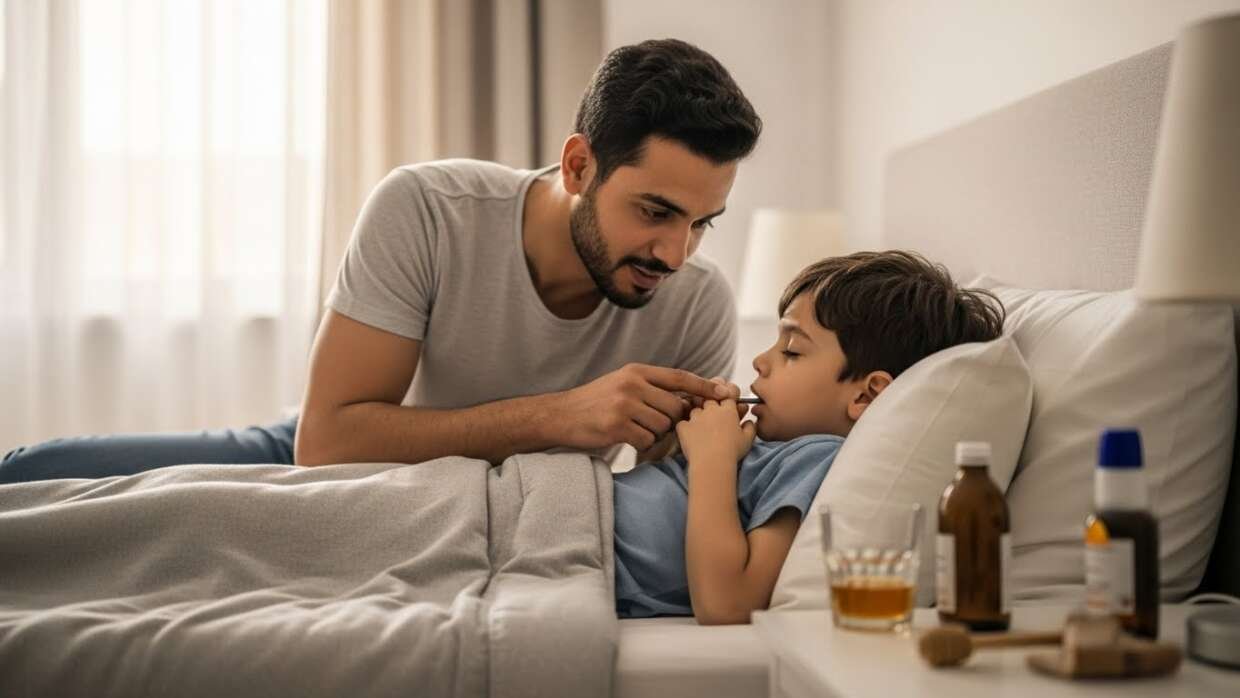 أسباب وعلاج السعال عند الأطفال