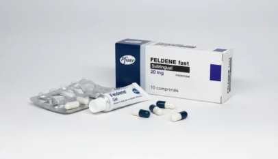 دواعي استعمال فيلدين (Feldene) - صورة لدواء فيلدين كبسولات وجل موضعي على خلفية بيضاء