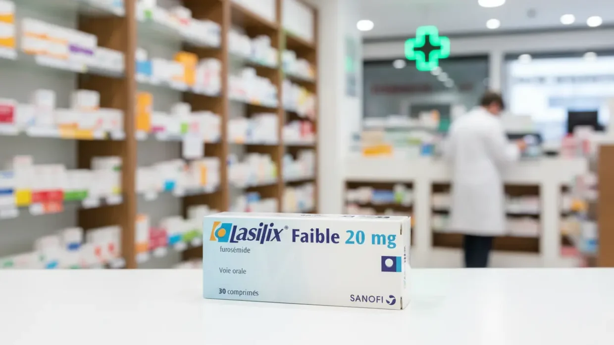 دواعي استعمال لازيليكس (Lasilix) - أقراص دواء لازيليكس فوروسيميد 40 ملغ في علبتها الصيدلانية