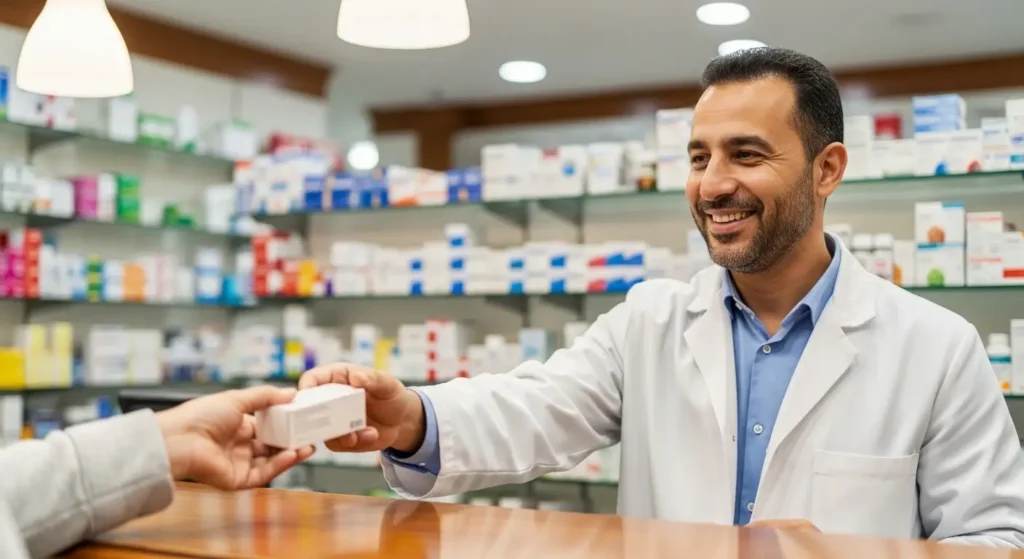 صيدلاني مغربي يشرح دواعي استعمال ميترونيدازول لمريض في الصيدلية